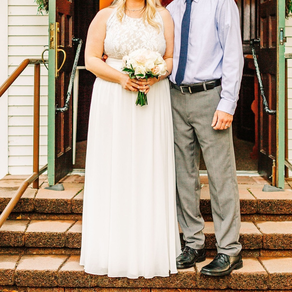SOLD Lulus Forever and Always White Maxi Dress